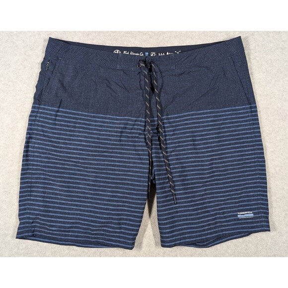 Fish Hippie Co Men Swim Trunks Size 38 Boardshorts 9" Quick Dry Striped Unlined - Picture 1 of 15